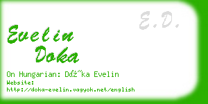 evelin doka business card